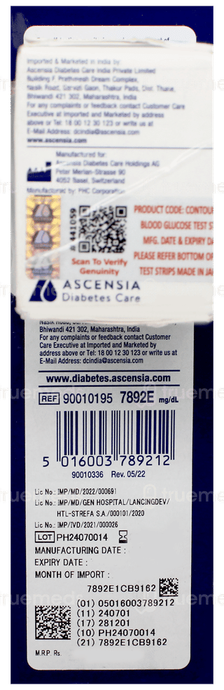 Contour Plus Elite Blood Glucose Monitoring System With Test Strips 25 Free
