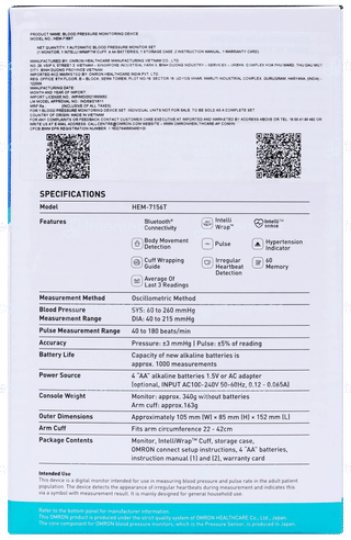 Omron Hem 7156t Automatic Blood Pressure Monitor 1