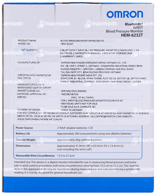 Omron Hem 6232t Blood Pressure Monitor 1