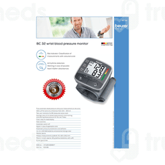 Beurer Bc 32 Wrist Blood Pressure Monitor 1