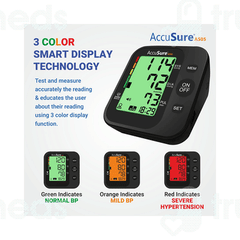 Accusure Blood Pressure 3 Color Smart Display Monitor 1