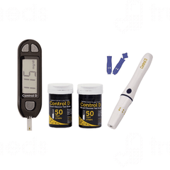 Control D Glucometer Blood Glucose Monitor With 25 Strips 1