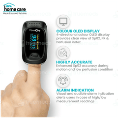 Bpl Smart Oxy With Perfusion Index Black Fingertrip Pulse Oximeter 1
