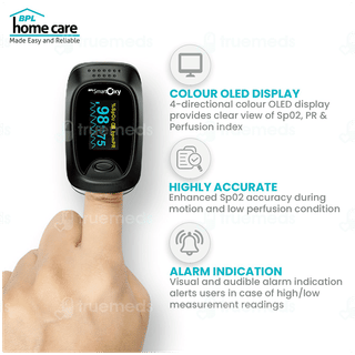 Bpl Smart Oxy With Perfusion Index Black Fingertrip Pulse Oximeter 1