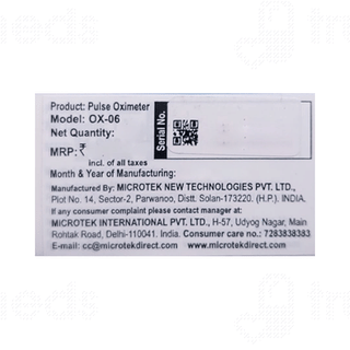 Microtek Ox 6 Fingertip Pulse Oximeter 1