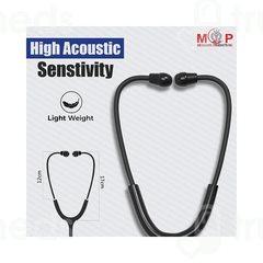 Mcp Midnight Black Dual Head Stethoscope 1