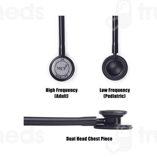 Mcp Dual Head Black Matte Acoustics Stethoscope 1