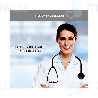 Mcp Dual Head Black Matte Acoustics Stethoscope 1