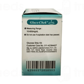 Aspen Gluco Chek 5 Seconds Blood Glucose Test Strips 100