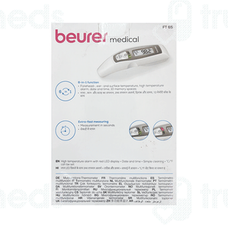 Beurer Ft 65 Ear Infra Red Multi Functional White Thermometer 1