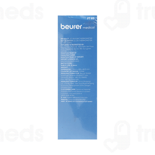Beurer Ft 65 Ear Infra Red Multi Functional White Thermometer 1