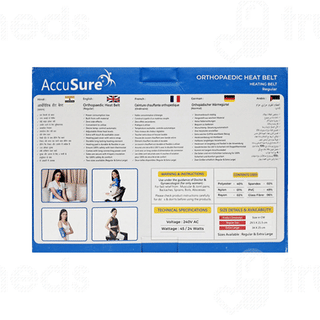 Accusure Orthopaedic Heat Belt 1 With Accusure Pain Relief Gel 30gm Free