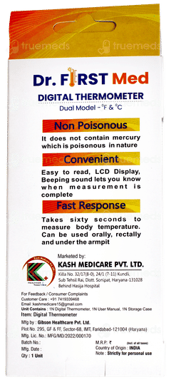 Dr First Med Digital Thermometer 1