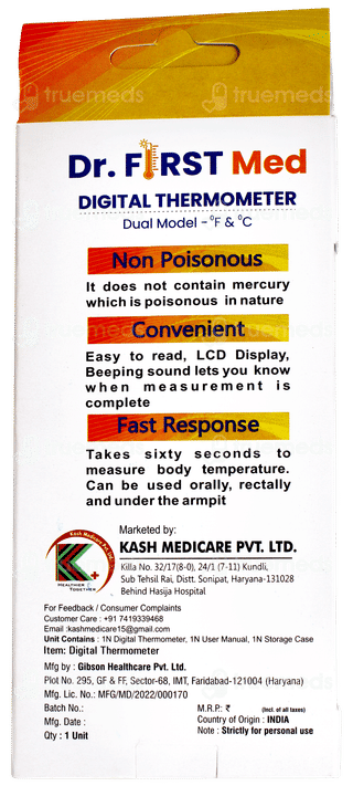 Dr First Med Digital Thermometer 1