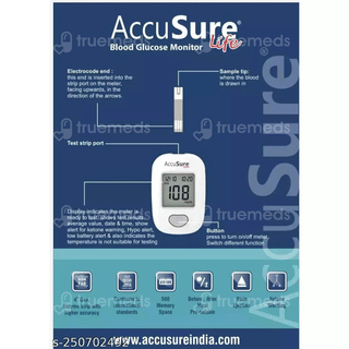 Accusure Life Blood Glucose Meter 1