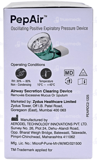 Pep Air Oscillating Positive Expiratory Pressure Device 1