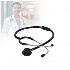 Bpl St 01 Dia Cast Adult Chest Piece Stethoscope Black 1