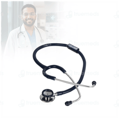 Bpl St 02 Brass Adult Chest Piece Stethoscope Blue 1
