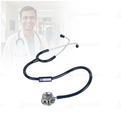 Bpl St 03 Brass Dual Adult Chest Piece Stethoscope Blue 1