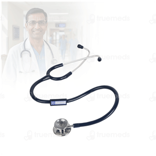 Bpl St 03 Brass Dual Adult Chest Piece Stethoscope Blue 1