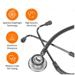 Bpl St 04 Aluminium Adult Chest Piece Stethoscope Grey 1