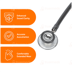Bpl St 04 Aluminium Adult Chest Piece Stethoscope Grey 1
