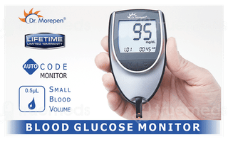 Dr Morepen Gluco One Bg 03 Blood Glucose Monitoring System 1 With 50 Blood Glucose Test Strips