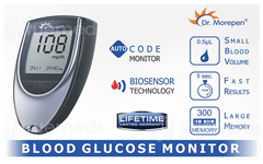 Dr Morepen Gluco One Bg 03 Blood Glucose Monitoring System 1 With 50 Blood Glucose Test Strips