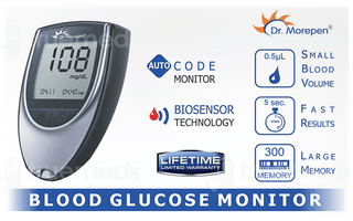 Dr Morepen Gluco One Bg 03 Blood Glucose Monitoring System 1 With 50 Blood Glucose Test Strips