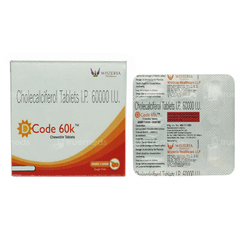 D Code 60K Orange Flavour Sugar Free Chewable Tablet 8 D Code 60K Orange Flavour Sugar Free Chewable Tablet 8
