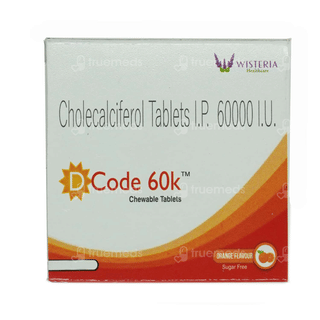D Code 60K Orange Flavour Sugar Free Chewable Tablet 8