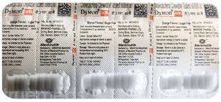D3 Must 60K Orange Flavour Sugar Free Chewable Tablet 12