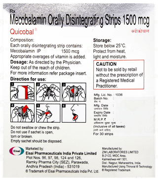 Quicobal Orally Disintegrating Strip 30