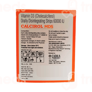 Calcirol Mds Sugar Free Orally Disintegrating Strips 1