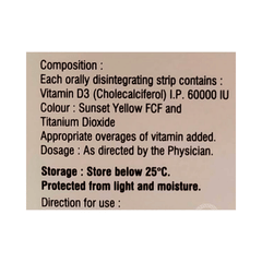 Calcirol Mds Sugar Free Orally Disintegrating Strips 1