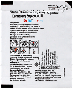 D3sip Sugar Free Disintegrating Strip 1