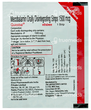 Quicobal 1500 MCG Orally Disintegrating Strips 1