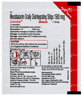 Quicobal Orally Disintegrating Strip 1