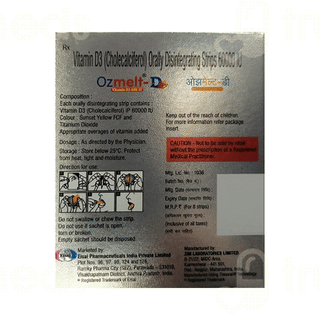 Ozmelt D Orally Disintegrating Strip 1
