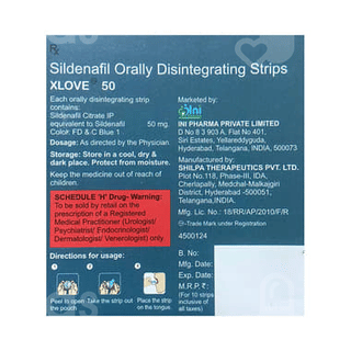 Xlove 50 MG Orally Disintegrating Strip 2