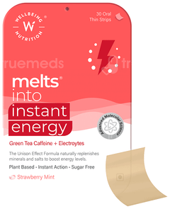 Wellbeing Nutrition Melts Into Instant Energy Strawberry Mint Sugar Free Oral Thin Strips 30 Wellbeing Nutrition Melts Into Instant Energy Strawberry Mint Sugar Free Oral Thin Strips 30
