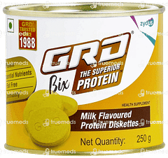 GRD BIX THE SUPERIOR PROTEIN MILK FLAVOUR DISKETTE 250 GM