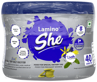 Lamino She Vanilla Flavour No Added Sugar Diskette 40