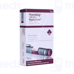 Humalog Kwikpen 100iu Disposable Prefilled Pen 3ml