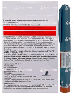 Humalog Mix50 Kwikpen Injection 3ml Humalog Mix50 Kwikpen Injection 3ml