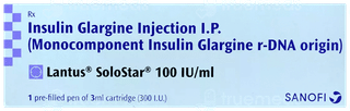 Lantus Solostar 100Iu Disposable Pen 3Ml