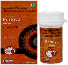 Fertova Strawberry Flavour Sugar Free Chewable Diskette Tablet 10