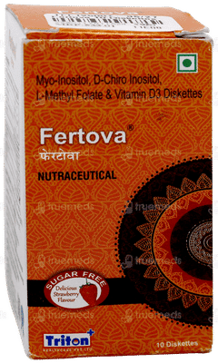 Fertova Strawberry Flavour Sugar Free Chewable Diskette Tablet 10