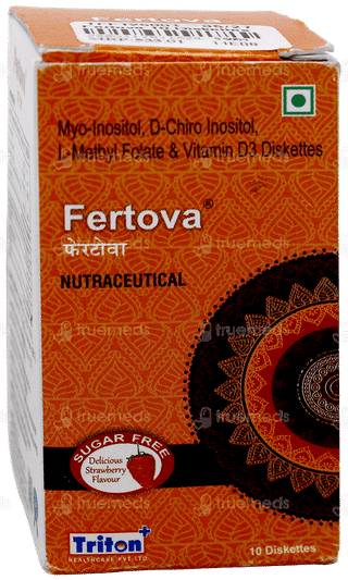 Fertova Strawberry Flavour Sugar Free Chewable Diskette Tablet 10