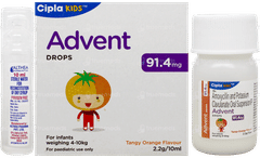 Advent 91.4Mg Tangy Orange Flavour Oral Drops 10Ml Advent 91.4Mg Tangy Orange Flavour Oral Drops 10Ml